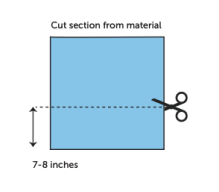 Draw the pattern on the material